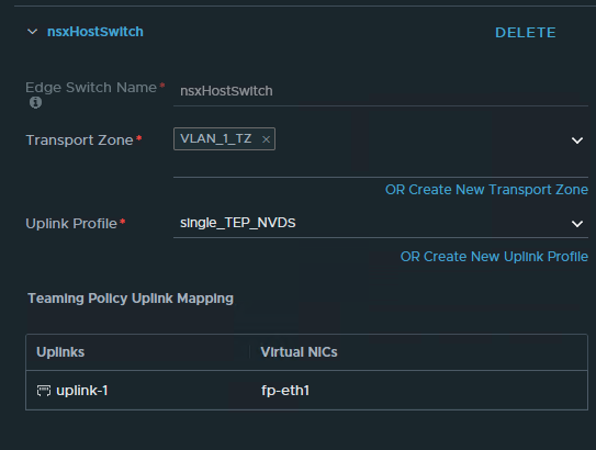 Screenshot of Edit window of Edge Transport Nodes in NSX-T